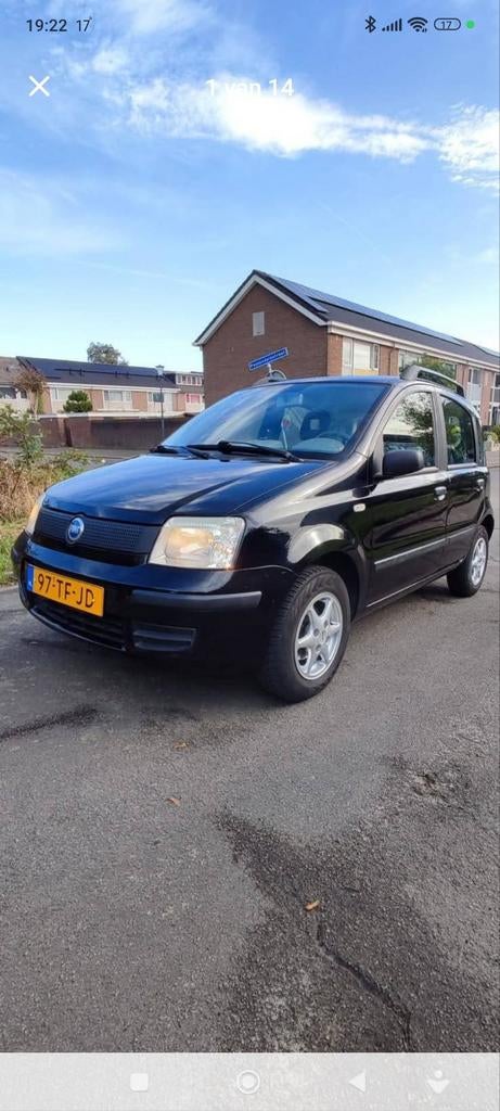 Fiat Panda 1.1 40KW 2006 Zwart, Auto's, Fiat, Voorwielaandrijving, 54 pk, 4 stoelen, Zwart