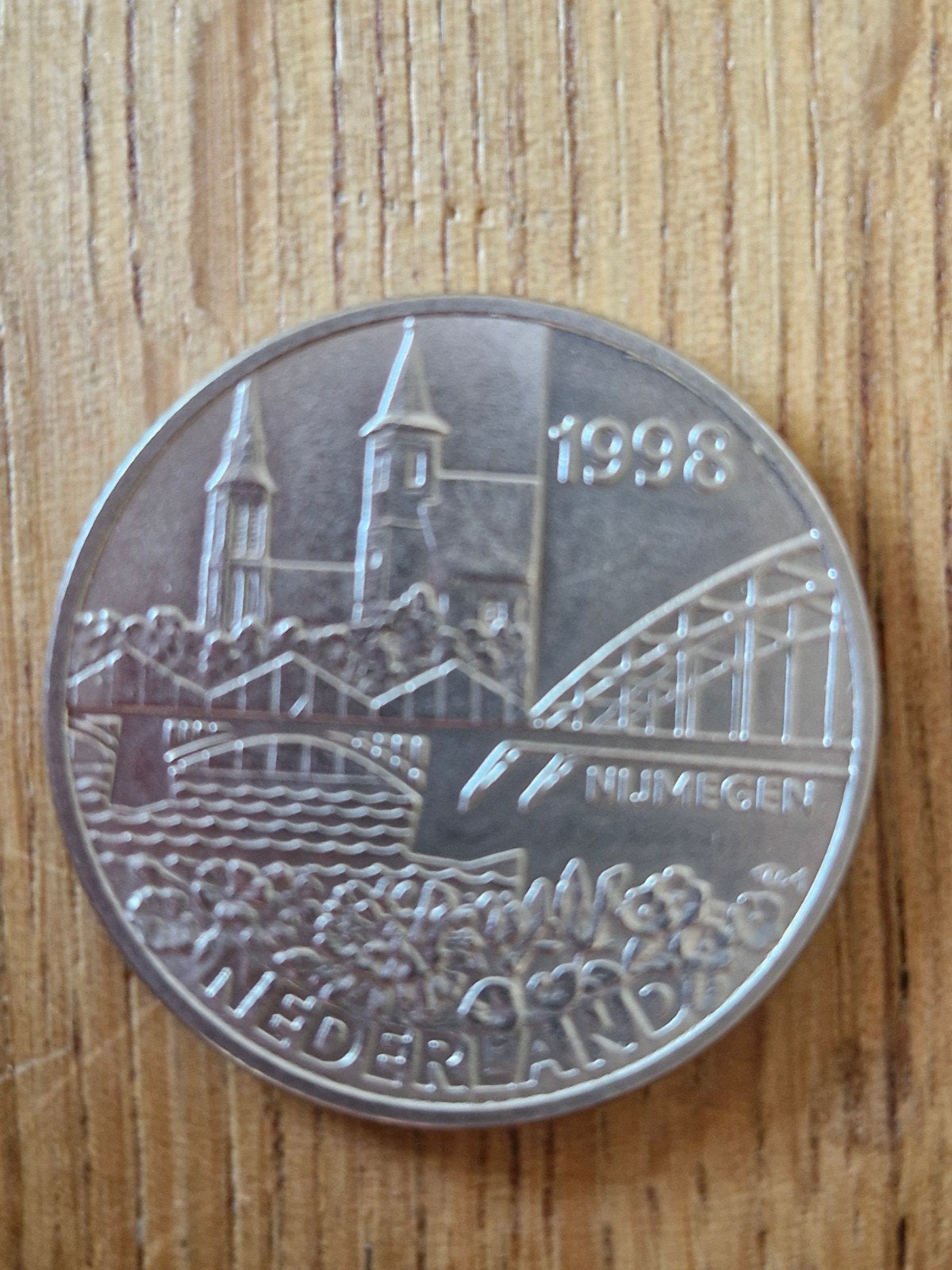 Nijmegen Millennium Penning 1998, Postzegels en Munten, Munten | Nederland, Ophalen of Verzenden, Koningin Beatrix, Overige waardes