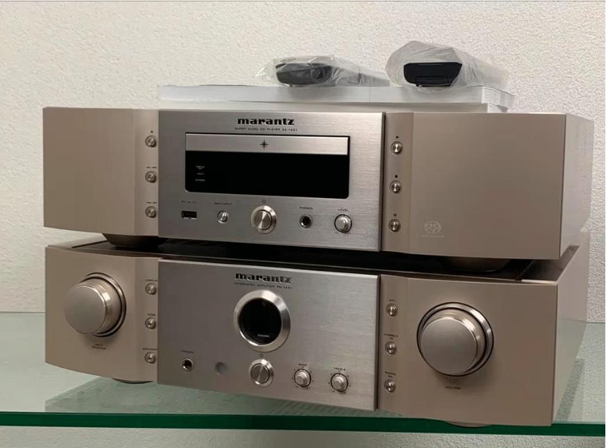 Marantz PM-14S1 versterker + SA-14S1, Marantz, Ophalen of Verzenden, Zo goed als nieuw, 120 watt of meer