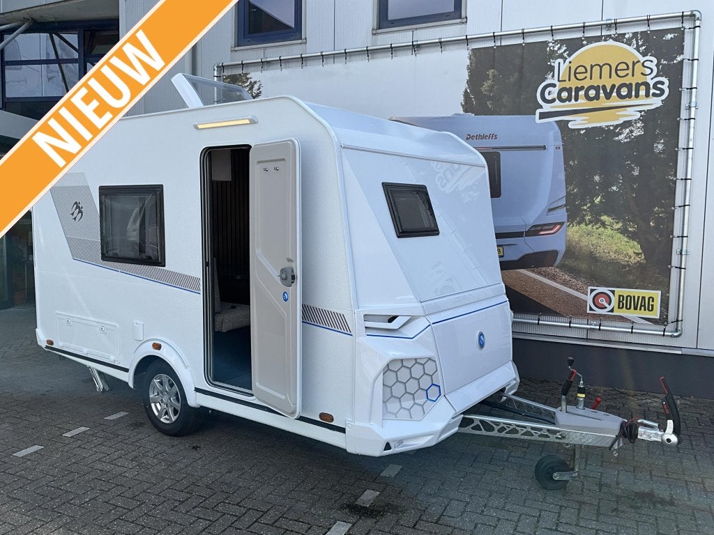 Knaus Yaseo 340 PX AIRCO-GRATIS MOVER, Caravans en Kamperen, Standaardzit, Tot en met 2, Bedrijf, 750 - 1000 kg