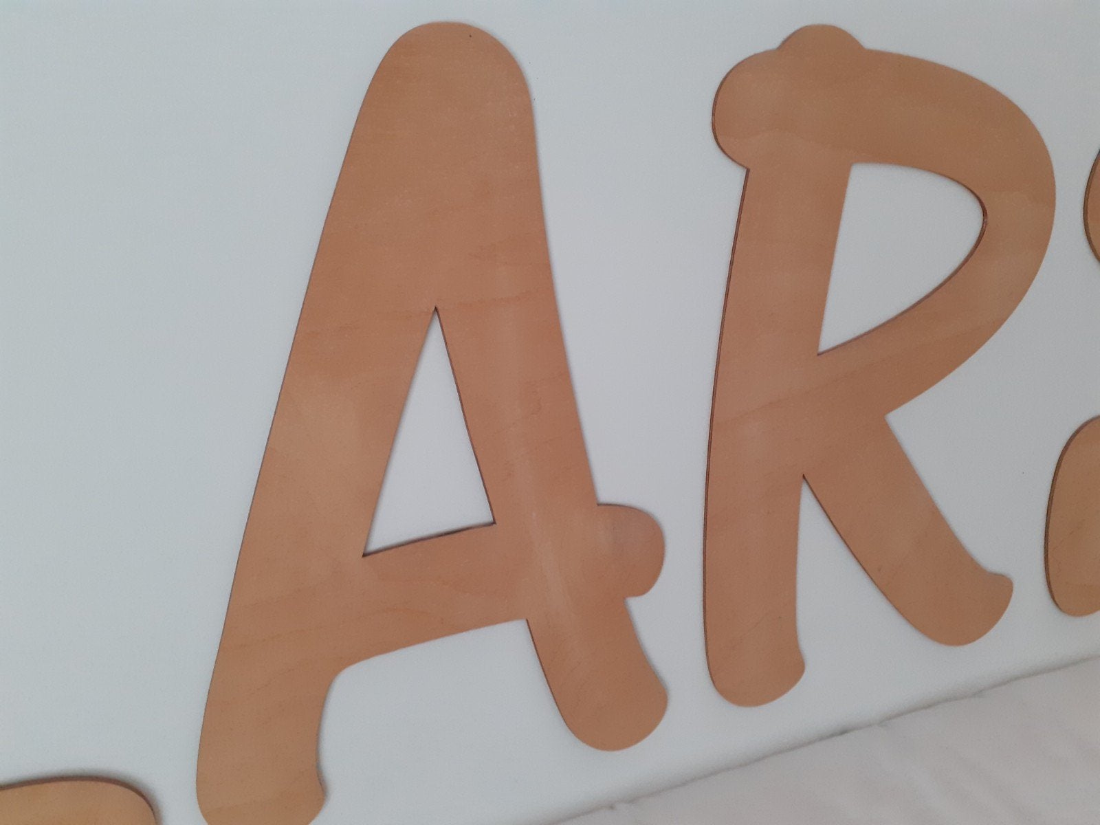 Houten letters naam LARS, Ophalen of Verzenden, Zo goed als nieuw, Wanddecoratie