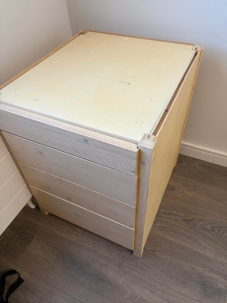 Ladekast met 4 laden, Ophalen, Minder dan 50 cm, Gebruikt, 3 of 4 laden