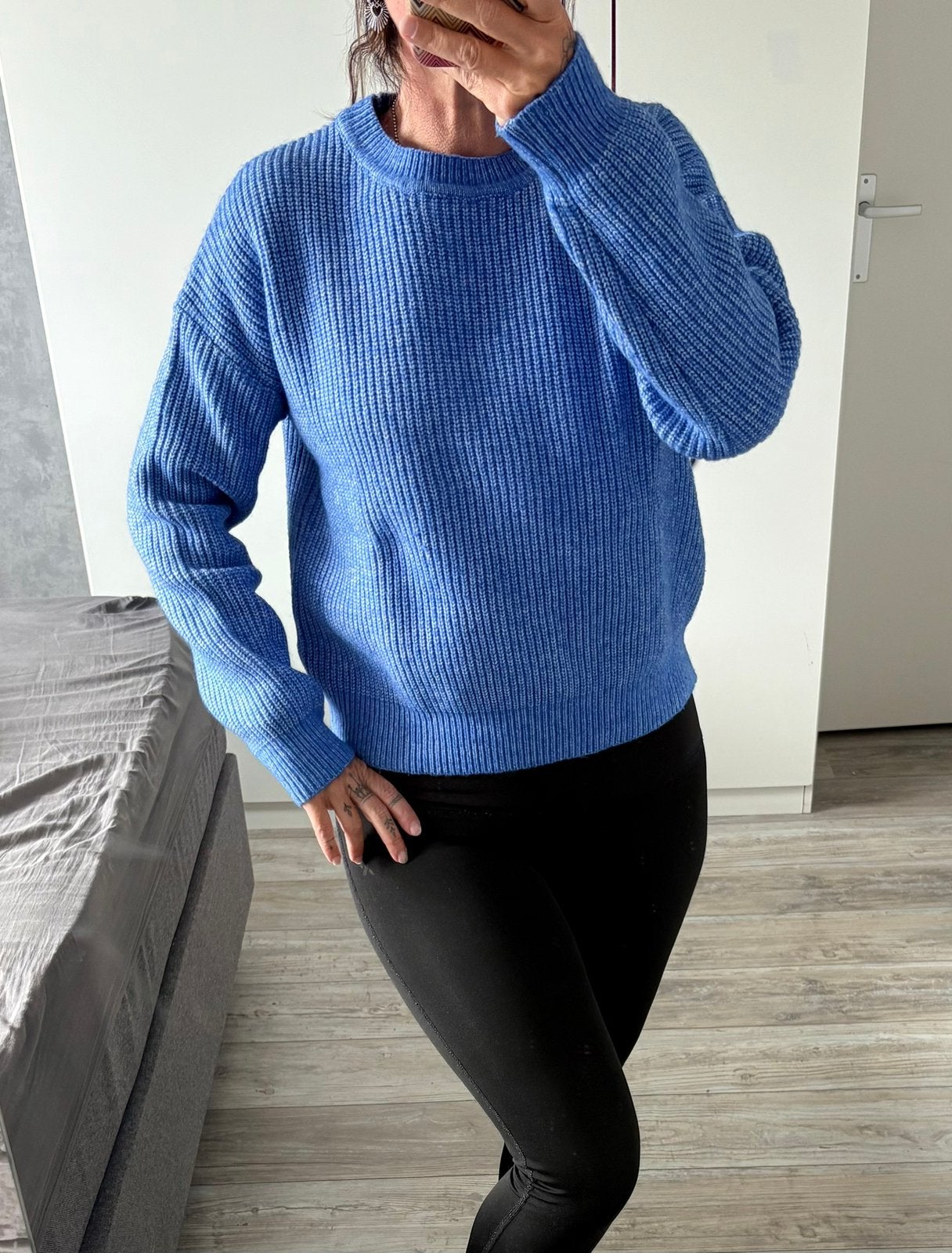 Trui Gebreid Blauw Primark, Ophalen of Verzenden, Zo goed als nieuw, Maat 38/40 (M), Blauw