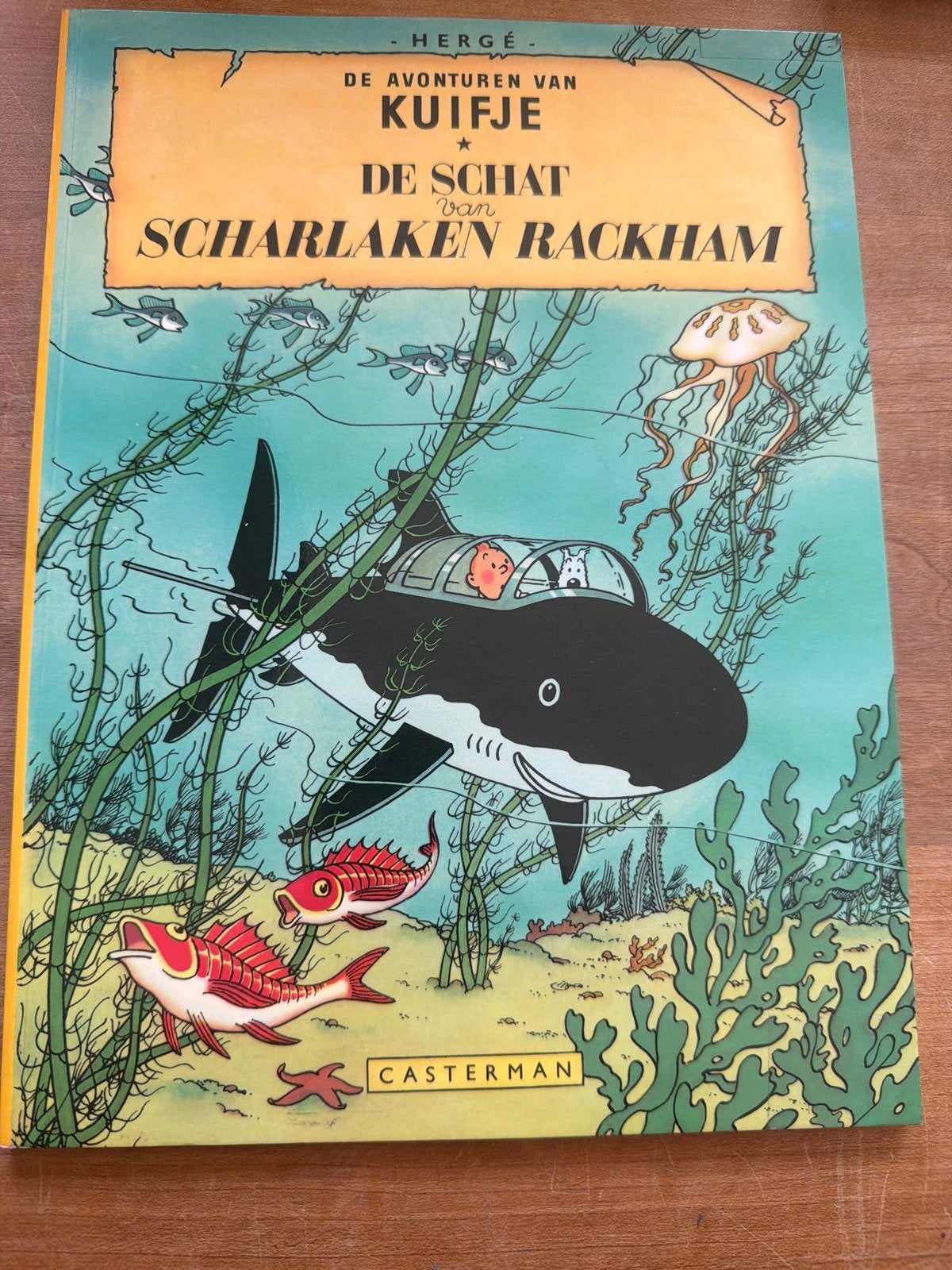Kuifje: De Schat van Scharlaken Rackham - Casterman, Eén stripboek, Ophalen of Verzenden, Gelezen