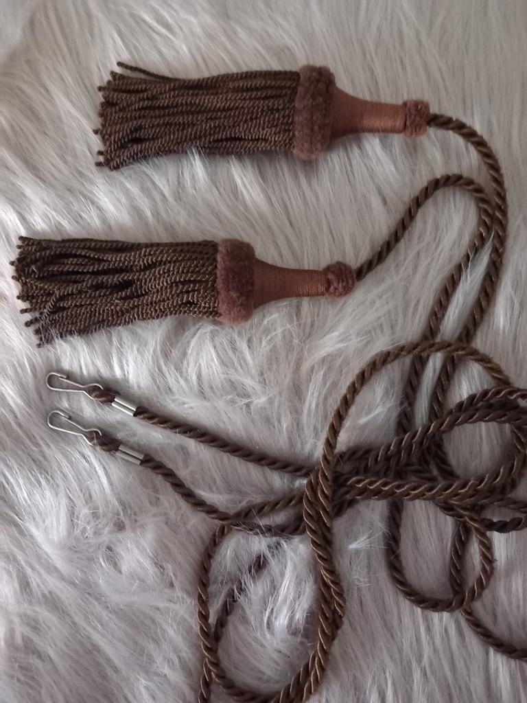 Vintage embrasse  / gordijnkoorden, Ophalen of Verzenden, 50 tot 100 cm, Minder dan 100 cm