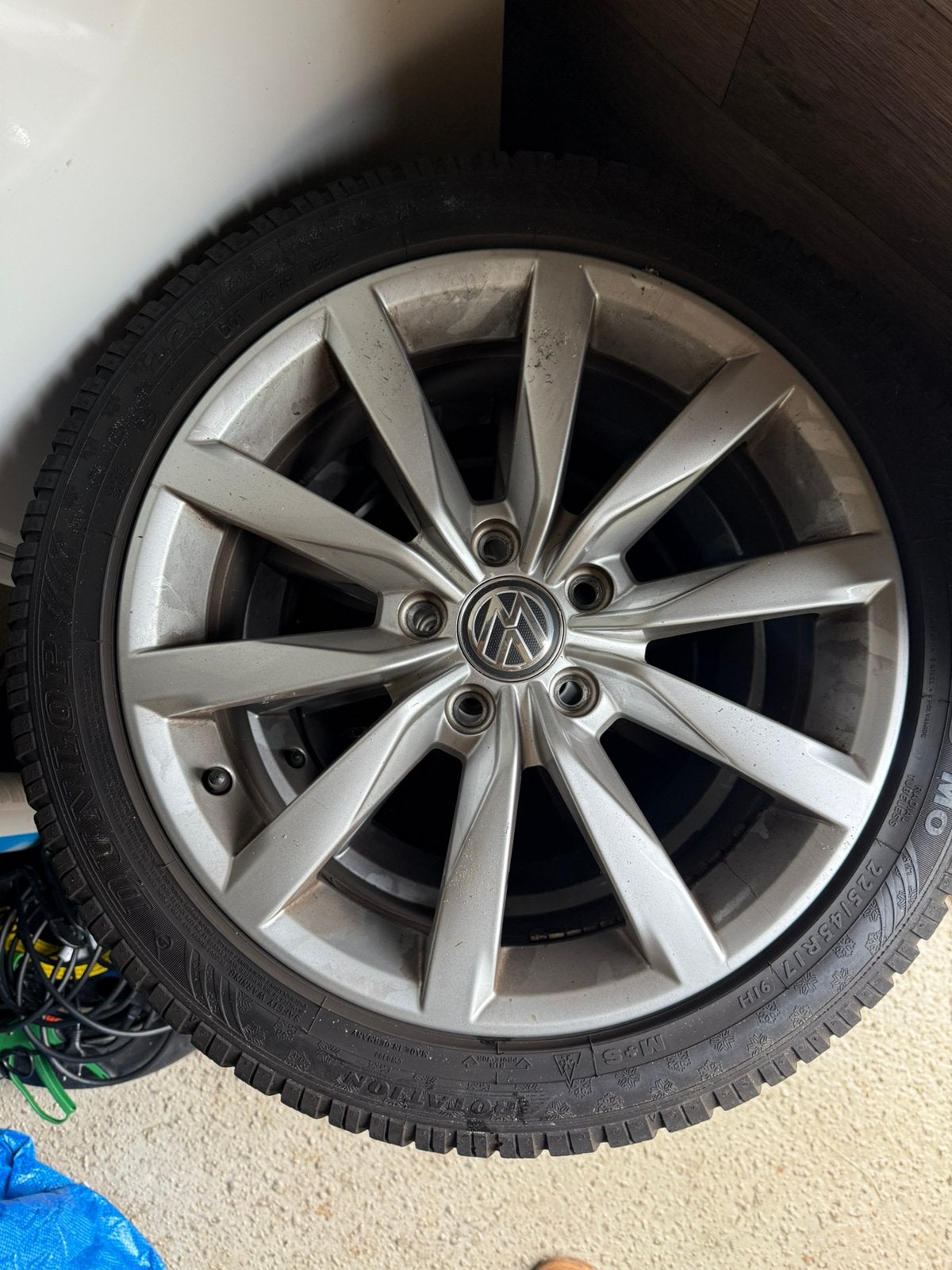Originele VW Golf 7 Dijon 17 inch velgen, Auto-onderdelen, Banden en Velgen, Ophalen, Gebruikt, Velg(en), 17 inch