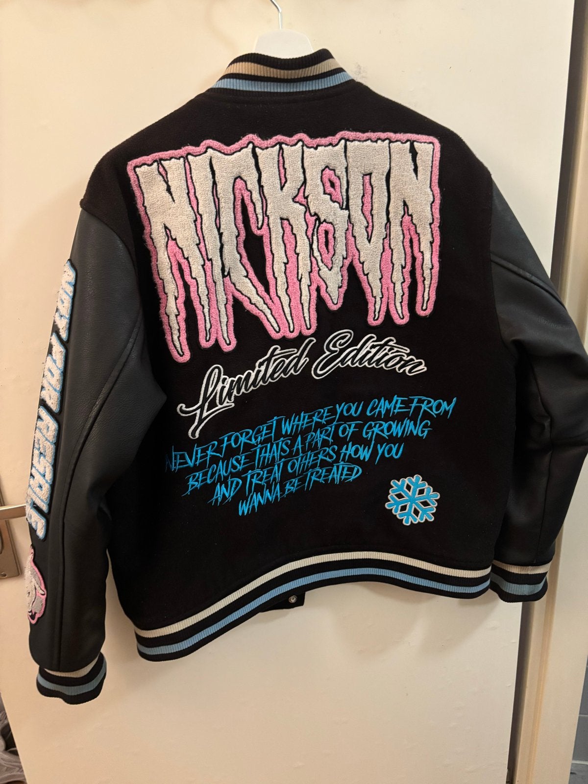 Nickson Limited Edition Varsity Jacket, Ophalen of Verzenden, Zo goed als nieuw, Overige maten, Zwart
