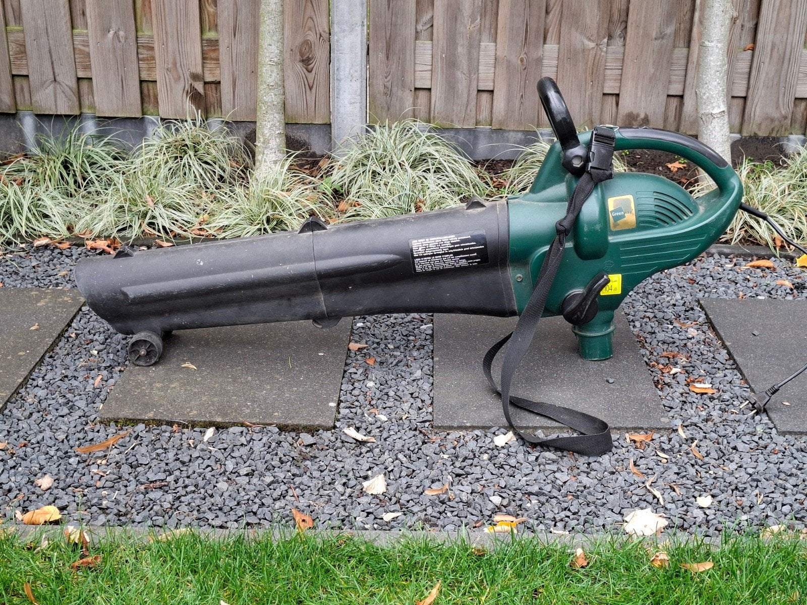 Greenway elektrische bladblazer, Tuin en Terras, Gebruikt, Handgedragen, Met neuswiel, Elektrisch