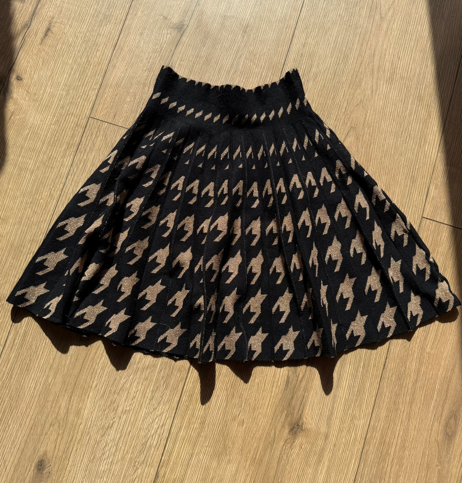 Cherry Koko Rokje - Maat S/M - Nieuw - Zwart/Bruin Glitter, Kleding | Dames, Maat 38/40 (M), Zwart, Nieuw, Ophalen of Verzenden