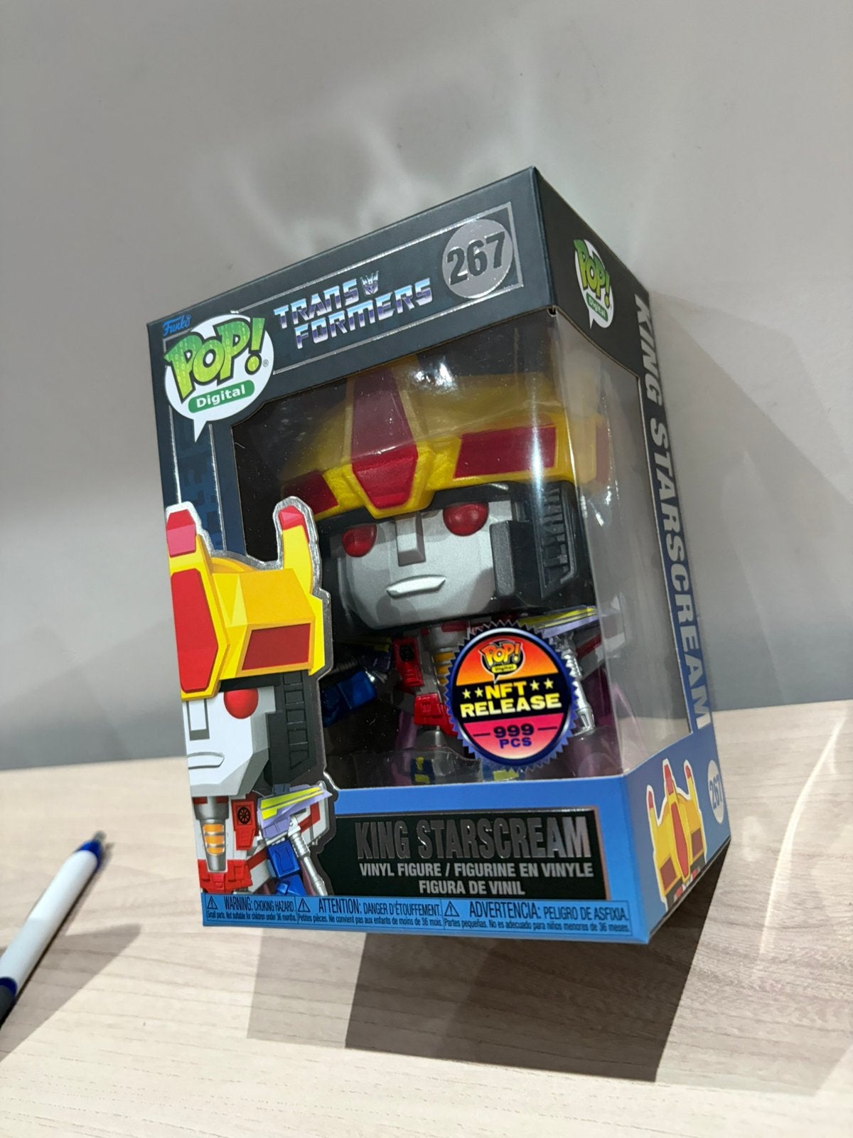 King Starscream #267 Funko Pop Digital Transformers NFT  999, Funko Europe, Ophalen of Verzenden, Zo goed als nieuw, 4th floor, 1 Queen Caroline St, London W6 9YN, Verenigd Koninkrijk