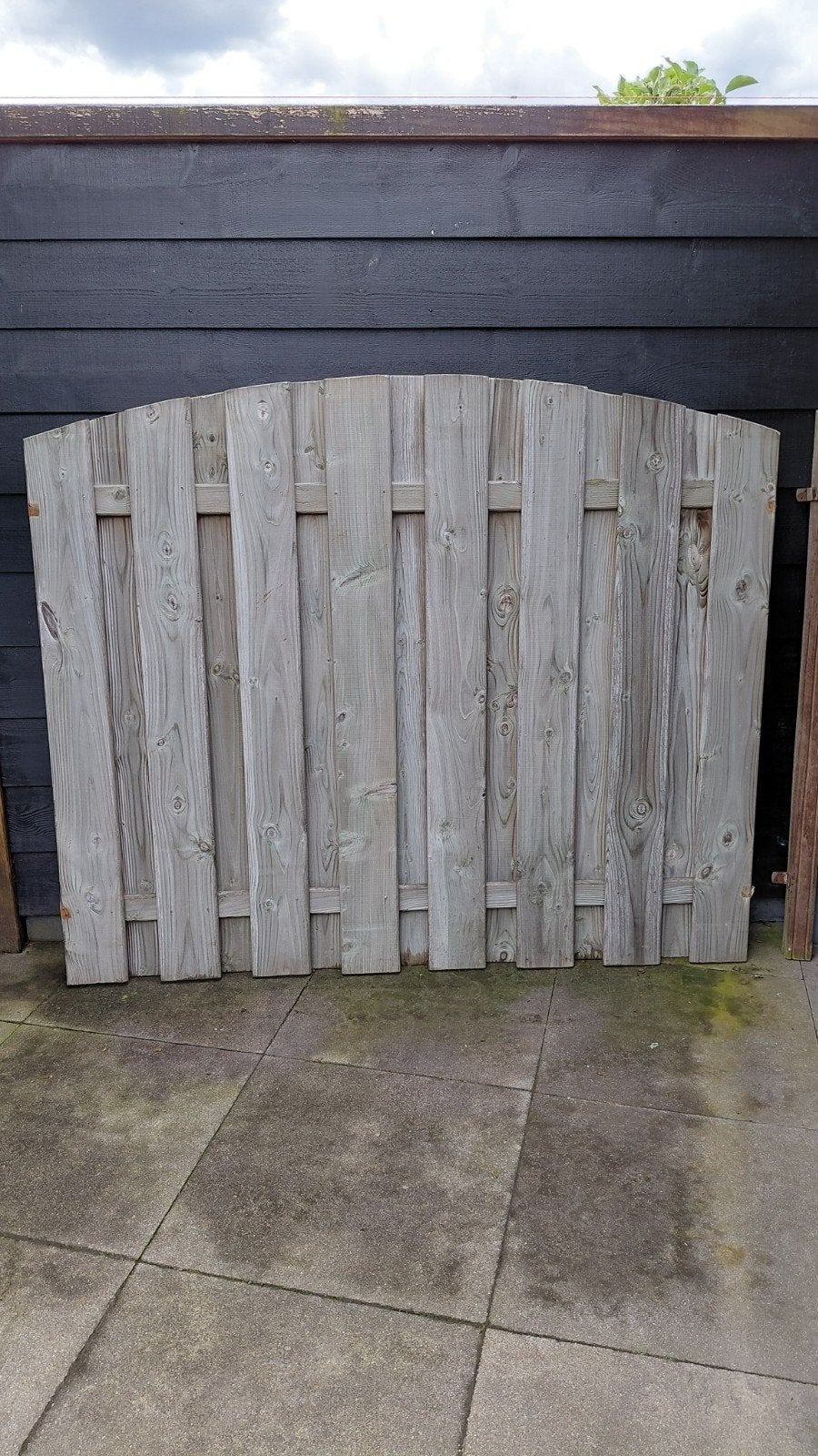 Twee houten tuinschermen, Ophalen, Gebruikt, Minder dan 3 meter, Minder dan 1 meter