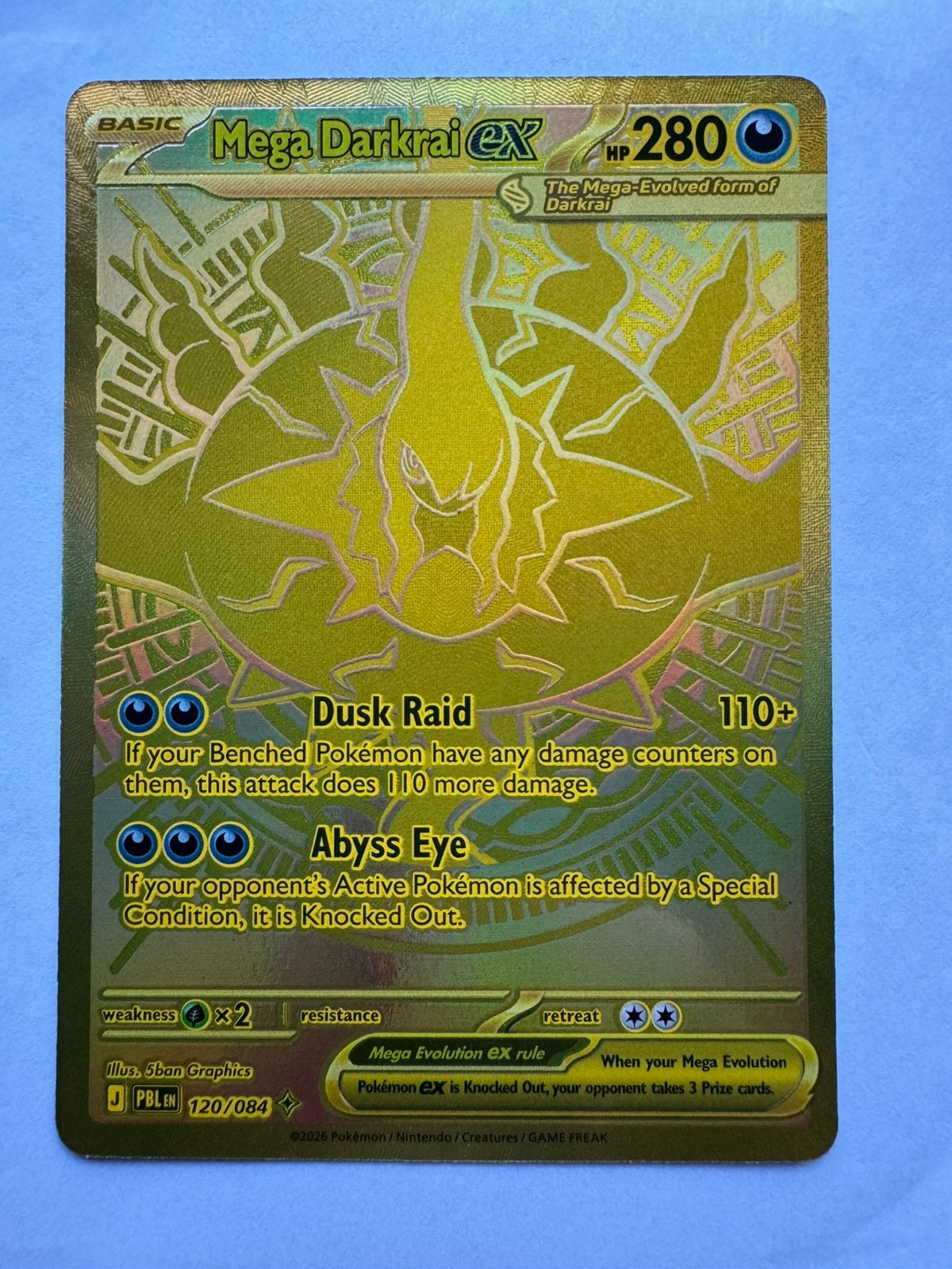 Mega Darkrai ex (PBL 120/084) NM/Mint, Ophalen, Zo goed als nieuw