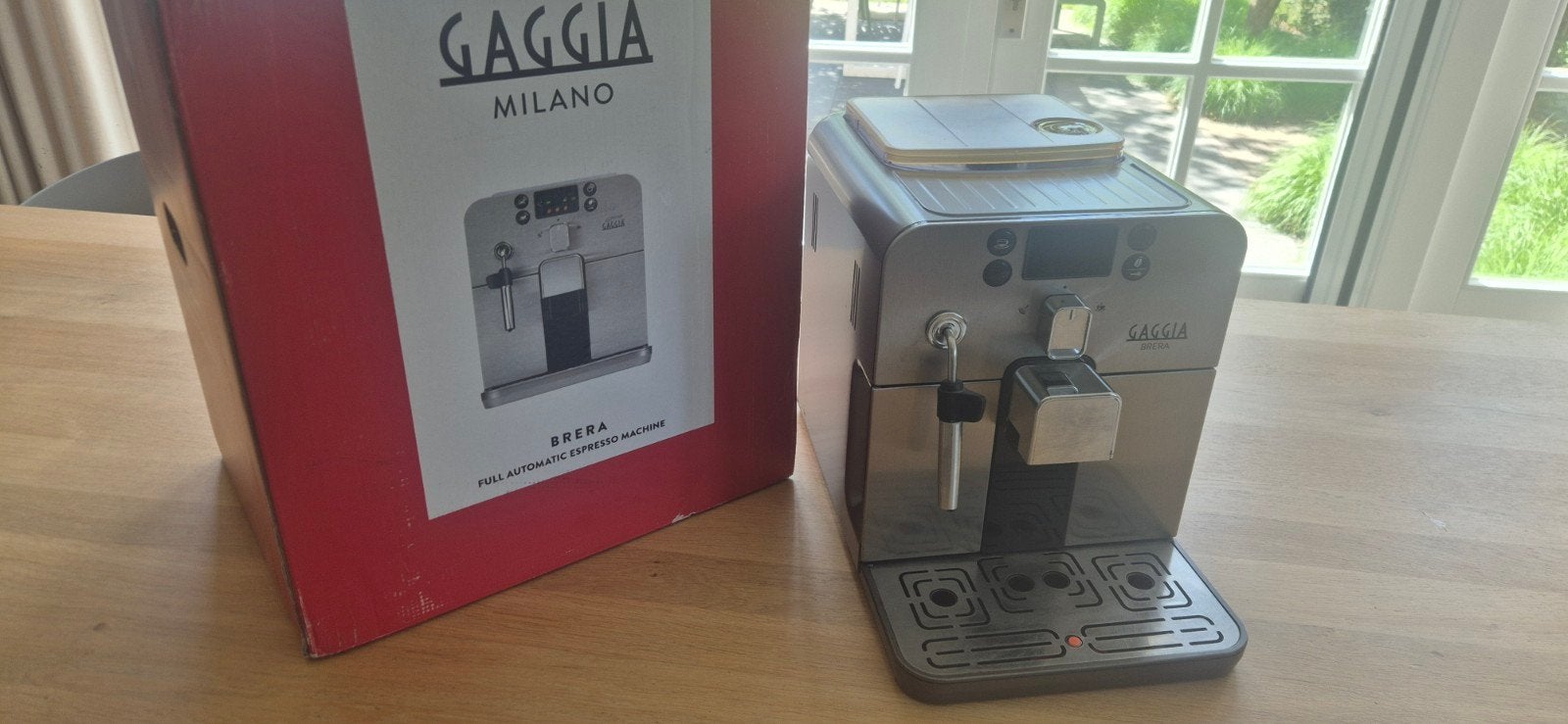 Gaggia Brera Volautomatische Espresso Machine - TEAB, Ophalen, Gebruikt, Espresso apparaat, Koffiebonen