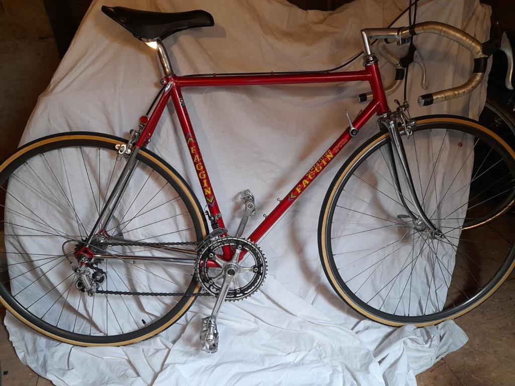 FAGGIN racefiets mt 55 cm Campagnolo staal oldtimer, 51 tot 55 cm, Ophalen