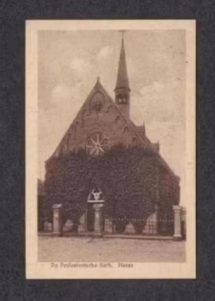 Heeze Noord-Brabant Protestantsche Kerk., Verzamelen, Ansichtkaarten | Nederland, Ophalen of Verzenden, 1920 tot 1940, Ongelopen