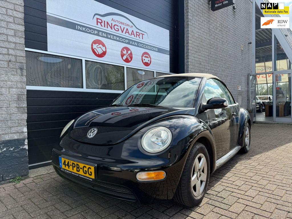 Volkswagen New Beetle Cabriolet 2.0 met Jaar APK, Auto's, Volkswagen, Bedrijf, Te koop, Beetle (Kever), ABS, Airbags, Centrale vergrendeling