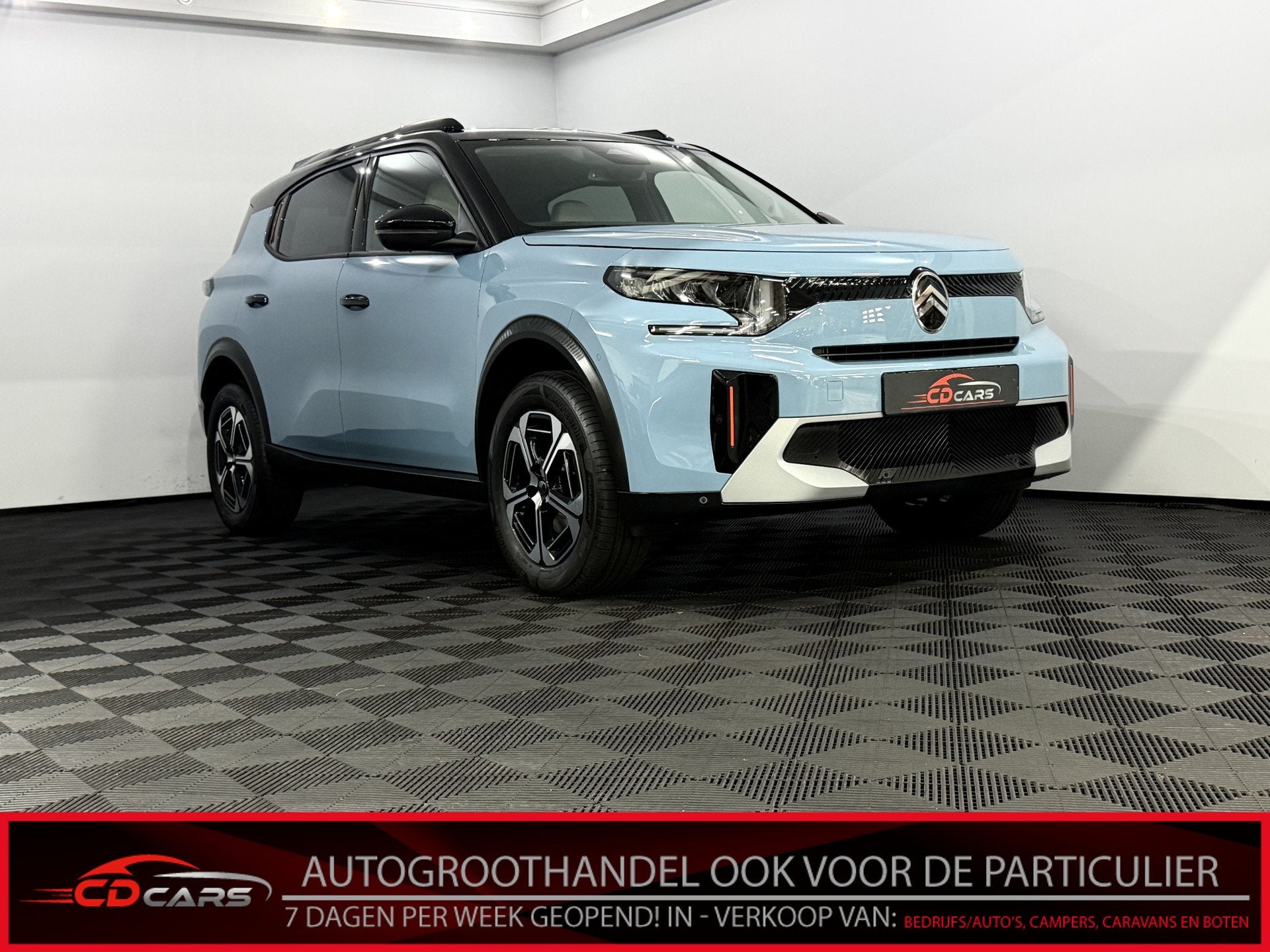 Citroën C3 Aircross 1.2 Hybrid 145PK Max Camera, Navi, Appl, 1227 kg, Gebruikt, 1199 cc, Blauw