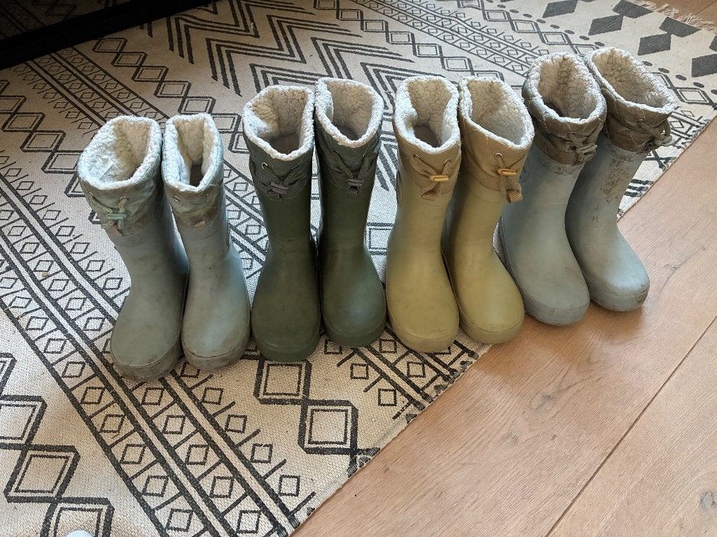Regenlaarzen Druppies maat 24 of 26 (te koop per paar), Ophalen of Verzenden, Gebruikt, Jongen of Meisje, Laarzen
