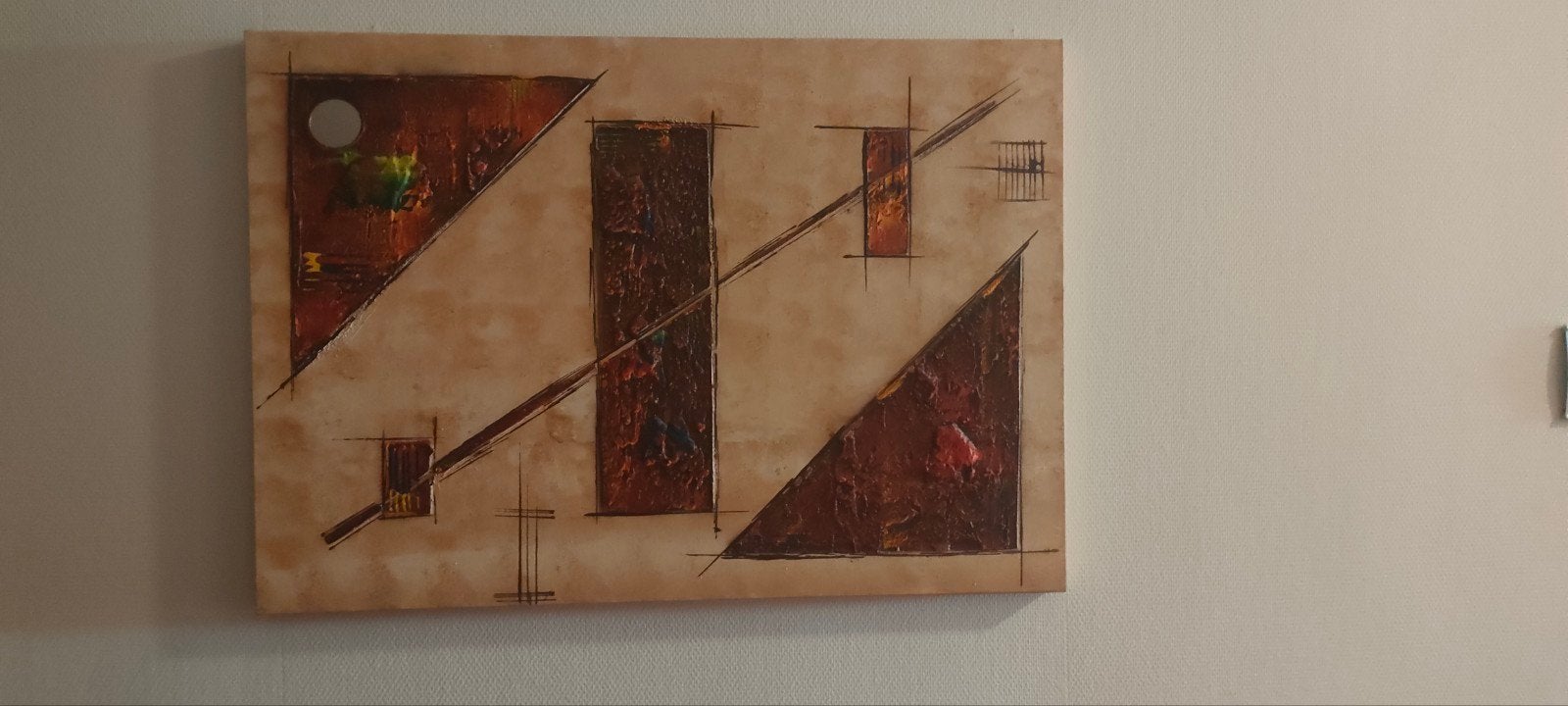 canvas doek abstract, Ophalen, Schilderij