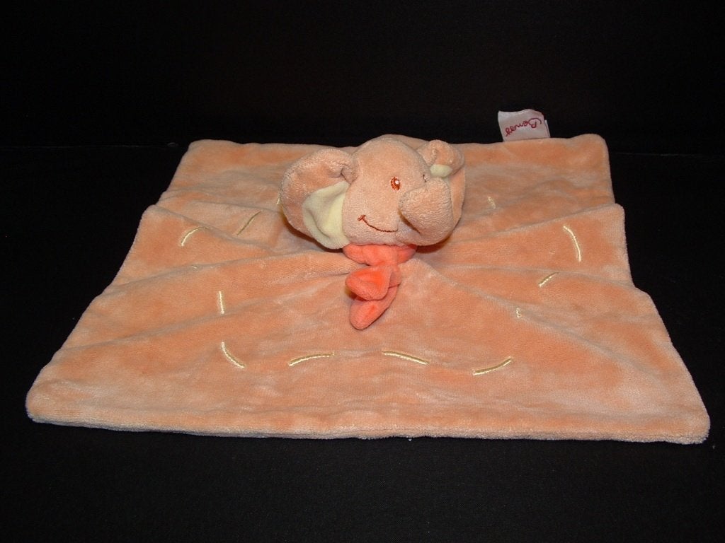 BENGY AMTOYS OLIFANT KNUFFELDOEK VELOURS ORANJEBRU, Ophalen of Verzenden, Nieuw, Overige typen