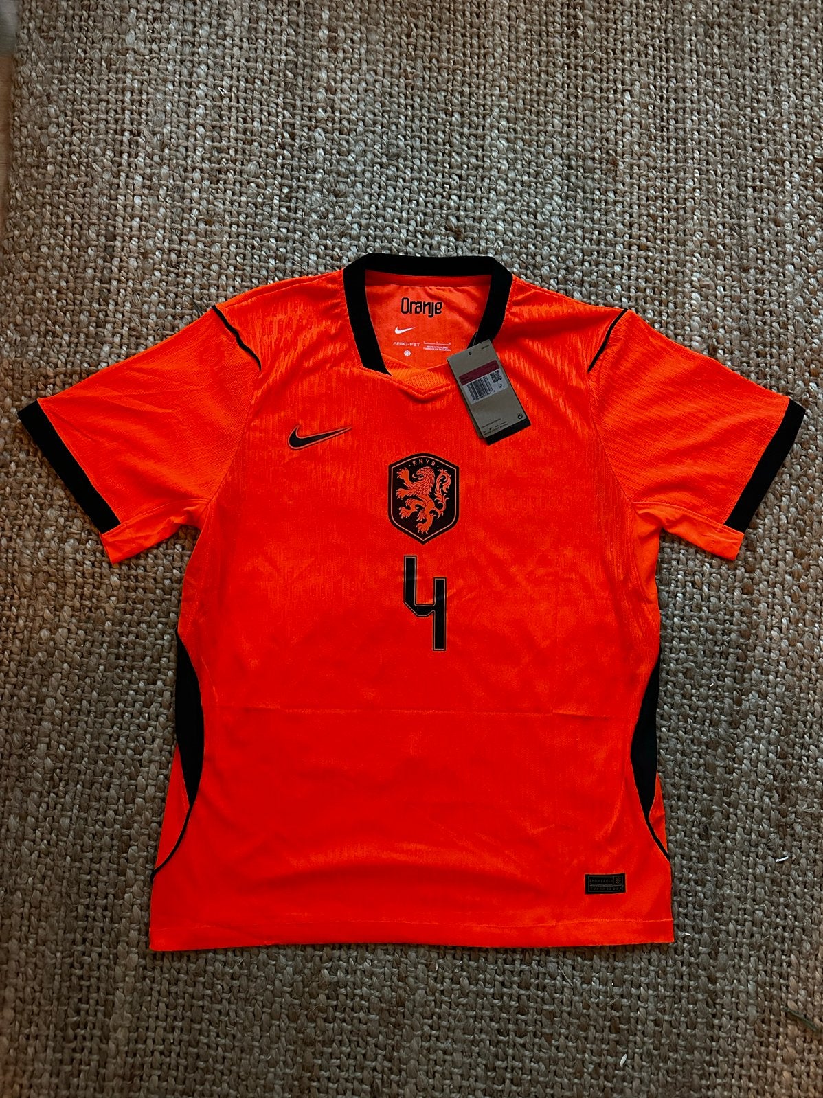 WK 2026 Nederland thuisshirt Van Dijk #4 - Maat L - Nieuw, Maat 52/54 (L), Nieuw, Oranje, Ophalen of Verzenden