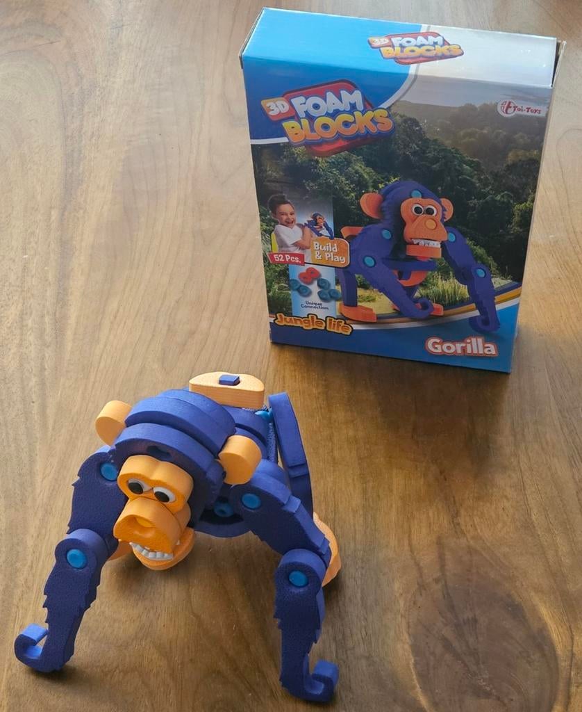 3D foam blocks Gorilla van Toi-Toys, Ophalen of Verzenden, Zo goed als nieuw, Overige merken