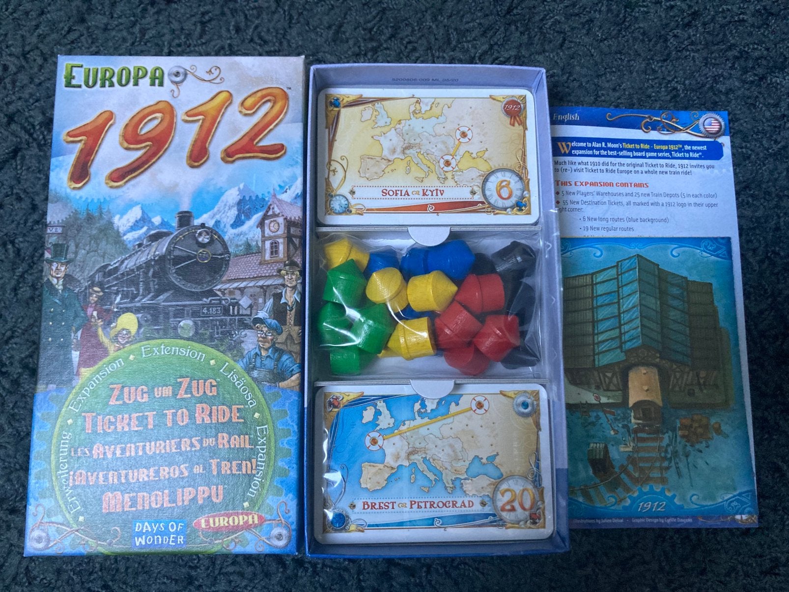 Ticket to Ride Europe 1912 (nieuw), Hobby en Vrije tijd, Gezelschapsspellen | Bordspellen, Ophalen of Verzenden, Zo goed als nieuw