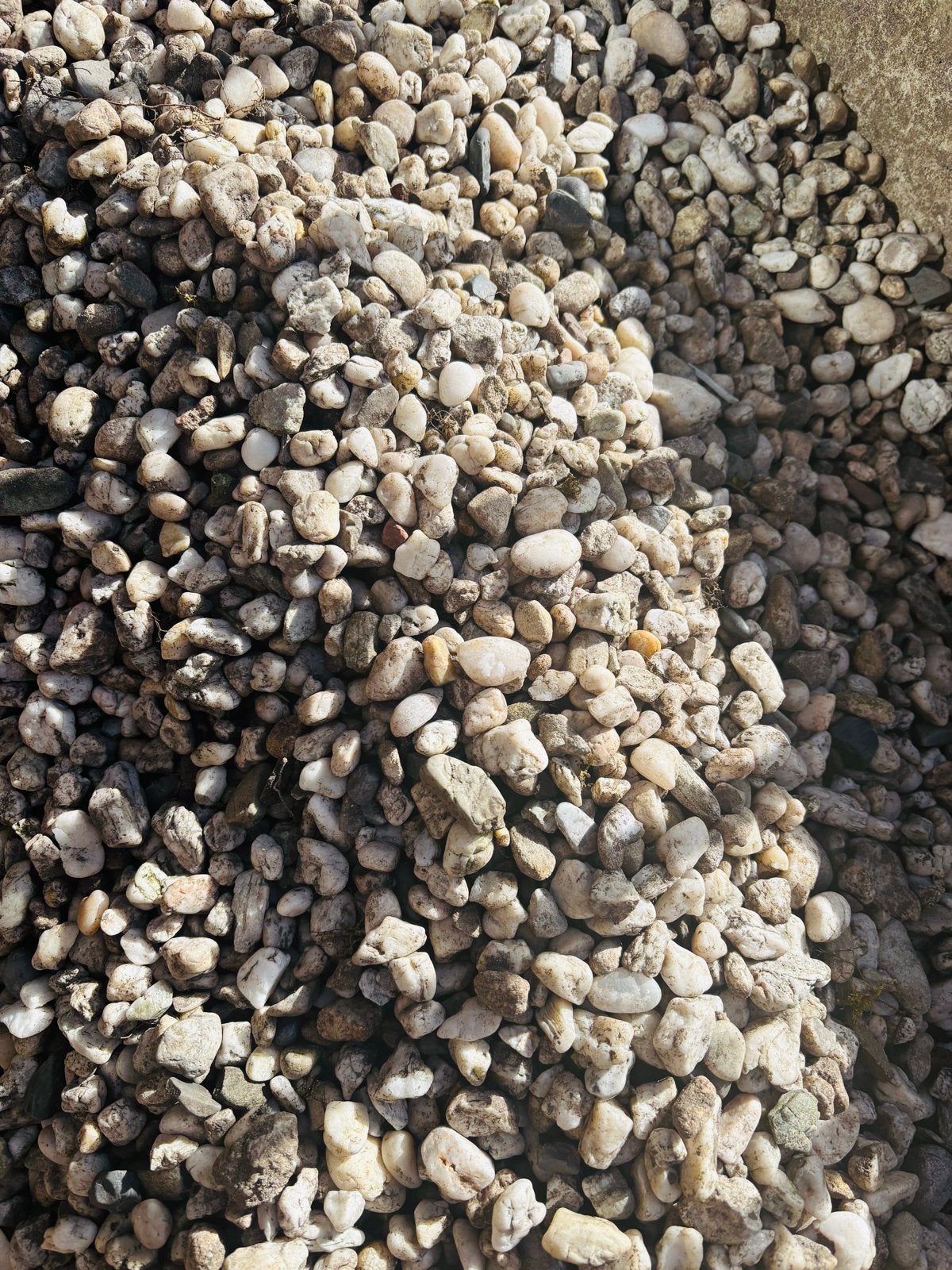 Gratis af te halen: Schoon grind, Tuin en Terras, Grind, Keien en Split, Ophalen, Gebruikt, Grijs, Grind