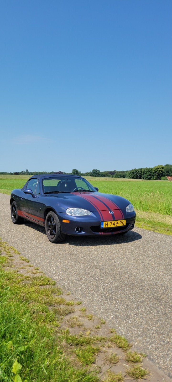 Mazda mx-5 2002 Blauw, Auto's, Mazda, Particulier, MX-5, Airbags, Android Auto, Apple Carplay, Bluetooth, Benzine, Cabriolet, Handgeschakeld