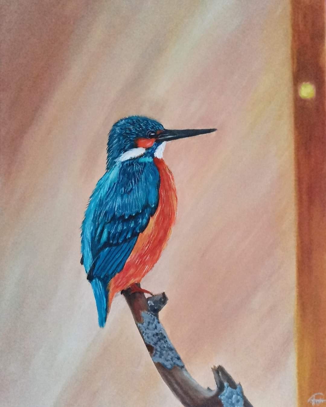 Ijsvogel mijn werk, Antiek en Kunst, Ophalen of Verzenden