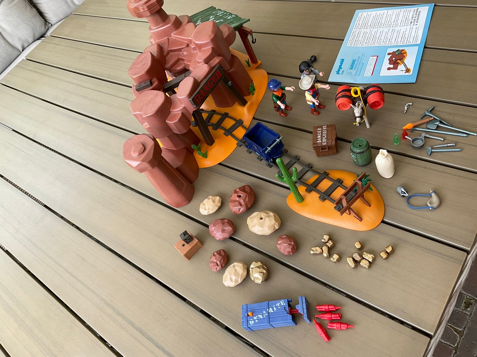 Playmobil Western Goudmijn 70948 met veel accessoires, Gebruikt, Complete set, Overige typen, Ophalen of Verzenden
