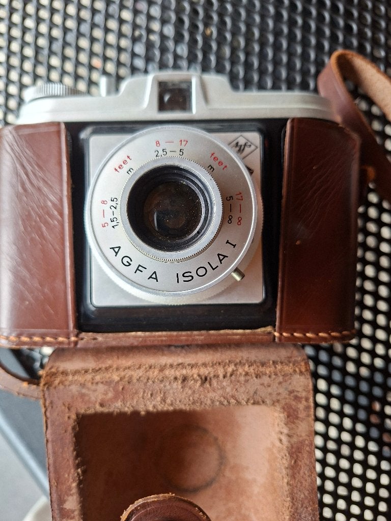 Oude fototoestel 1950 agfa isolata 1, Ophalen of Verzenden, Zo goed als nieuw, Compact, Overige Merken