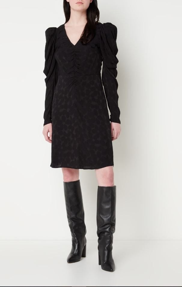 Fabienne Chapot Vera short dress viscose maat 38 NIEUW, Maat 38/40 (M), Zwart, Nieuw, Ophalen of Verzenden