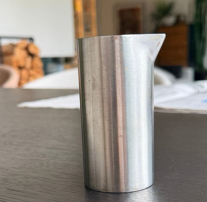 Zack melkkan rvs (duplicaat van Stelton), Overige typen, Zilver, Ophalen of Verzenden, Zo goed als nieuw
