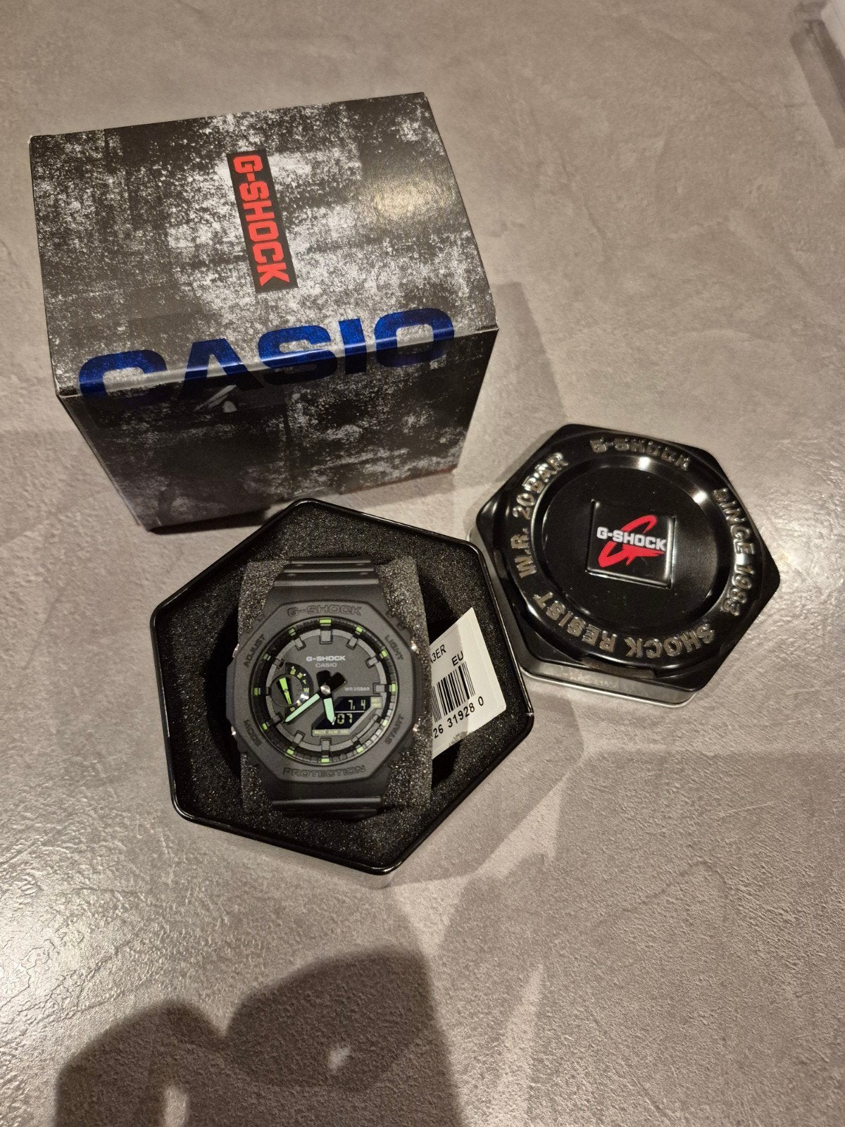 Casino G-Shock GA-2100-1A3ER (nieuw), Casio, Kunststof, Polshorloge, Nieuw