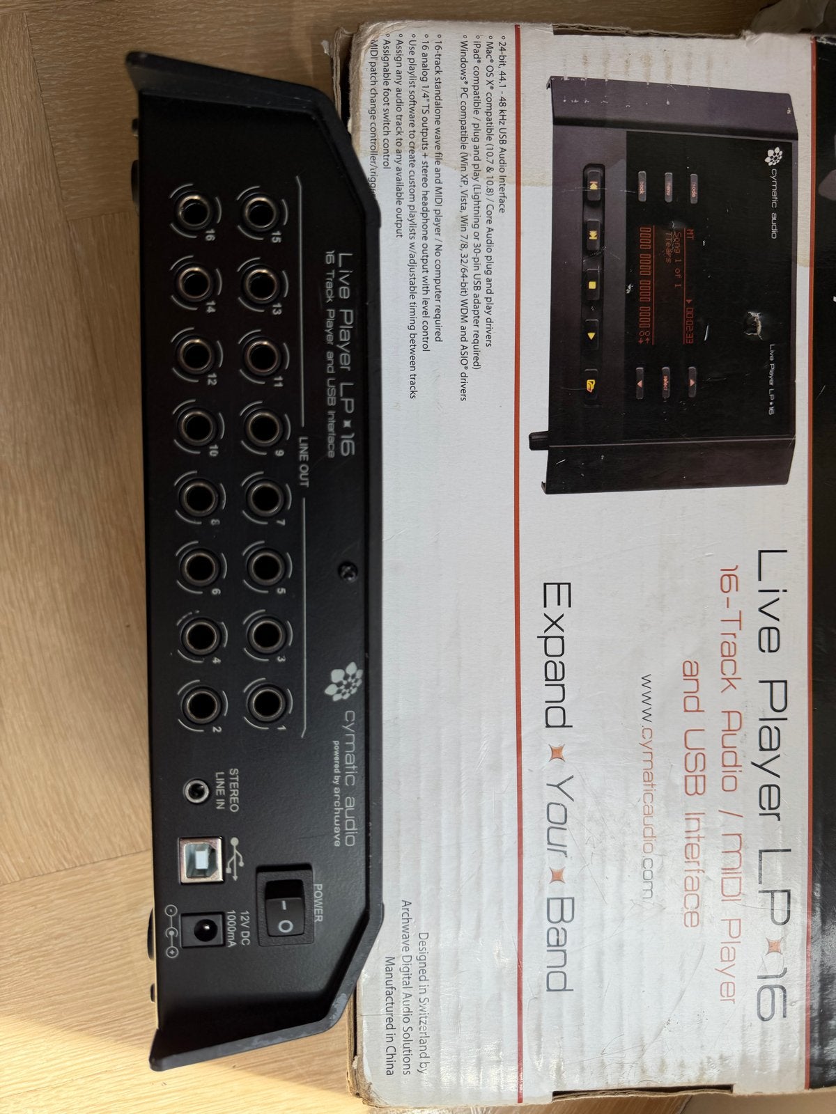 Cymatic Audio Live Player LP-16 Audio/MIDI Player, Muziek en Instrumenten, Overige aantallen, Zo goed als nieuw, Met midi-aansluiting
