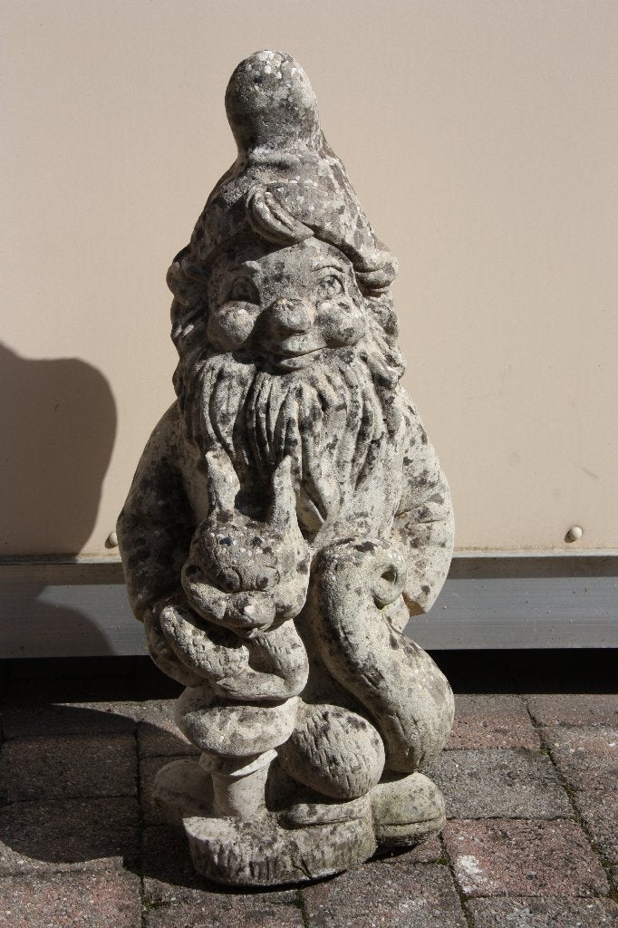 Tuinkabouter, Tuin en Terras, Tuinbeelden, Ophalen, Gebruikt, Beton, Tuinkabouter