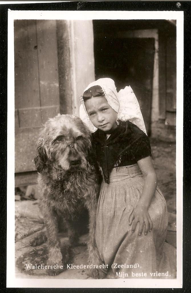Walcheren, Klederdracht, mijn beste vriend, Ophalen of Verzenden, 1940 tot 1960, Ongelopen, Zeeland