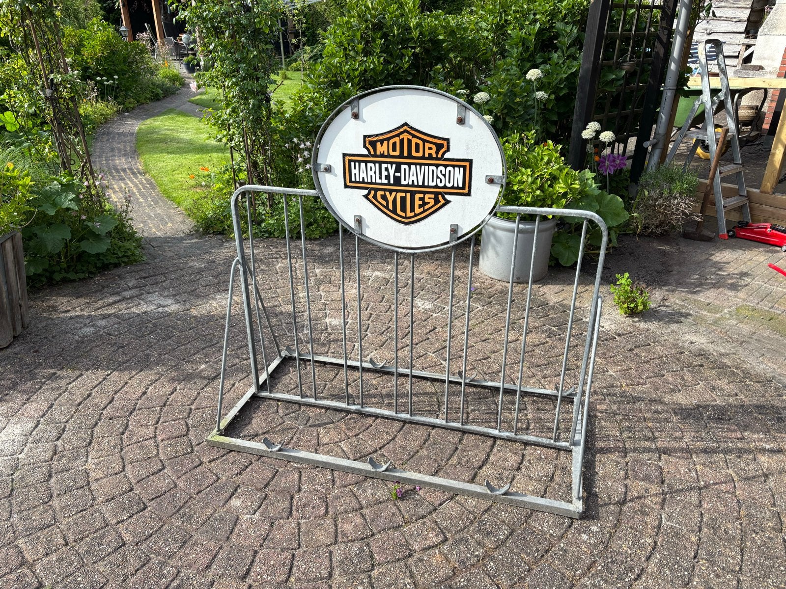 Fietsenrek Harley en Amstel, Ophalen, Gebruikt