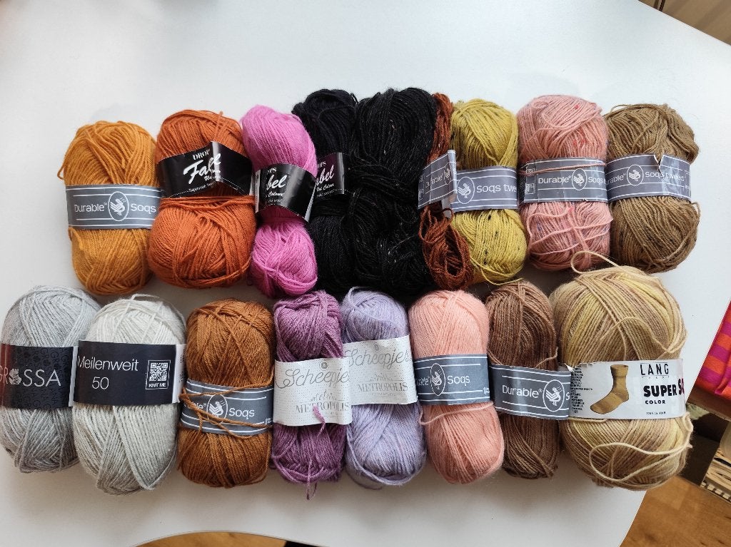 T.k. 600 gram sokkengaren Drops, Scheepjes, Lana Grossa e.a., Ophalen of Verzenden, Nieuw, Breien of Haken, Wol of Garen