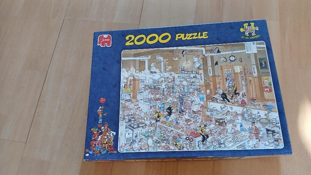 DE KEUKEN JAN VAN HAASTEREN 2000 STUKJES, Hobby en Vrije tijd, Denksport en Puzzels, Ophalen of Verzenden, Meer dan 1500 stukjes