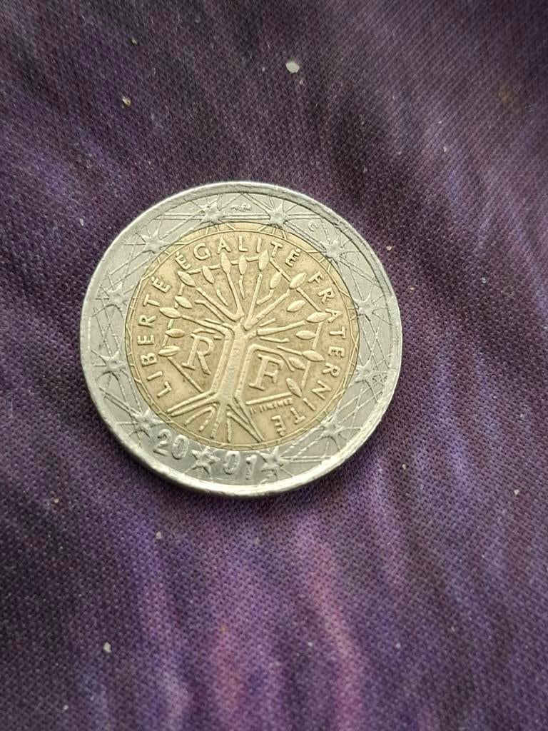 2 Euro munt Frankrijk 2001, Postzegels en Munten, Munten | Europa | Euromunten, Ophalen of Verzenden, Frankrijk, 2 euro, Losse munt