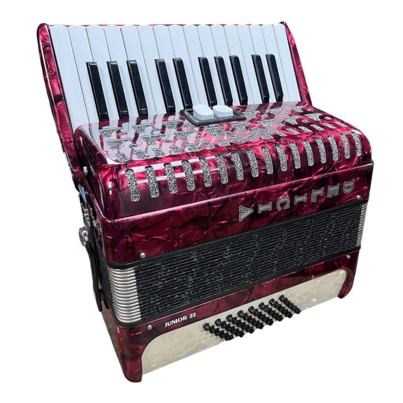 Delicia Junior 22, Muziek en Instrumenten, Accordeons, 48-bas, Net, Met koffer, Zo goed als nieuw