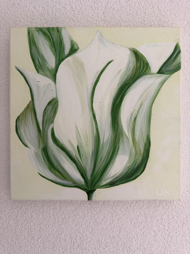 schilderij tulp groen, Ophalen, Minder dan 50 cm, Gebruikt, Oorspronkelijke maker