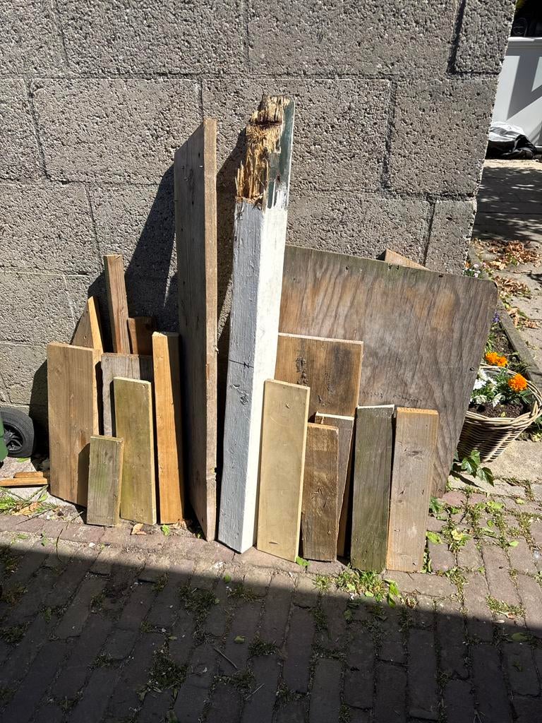 Diverse partij brandhout - ideaal voor kachel of vuurkorf, Minder dan 3 m³, Ophalen, Overige houtsoorten, Blokken