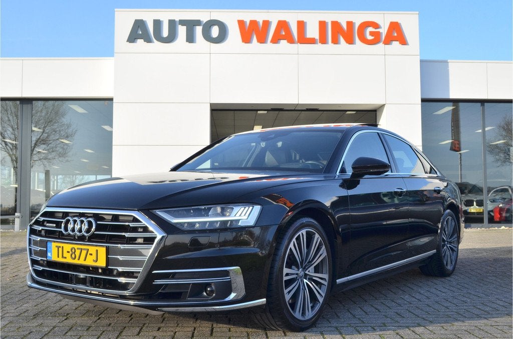 Audi A8 55 TFSI Quattro Pro Line Plus Massage V+A | Bang/Olu, Auto's, Audi, Gebruikt, Leder, Bedrijf, Vierwielaandrijving