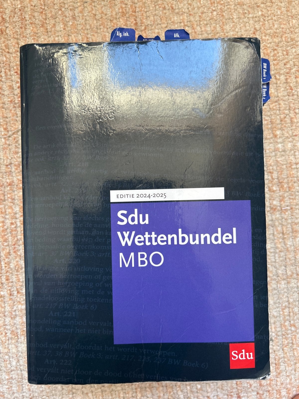 Sdu Wettenbundel MBO Editie 2024-2025, Ophalen of Verzenden, Zo goed als nieuw