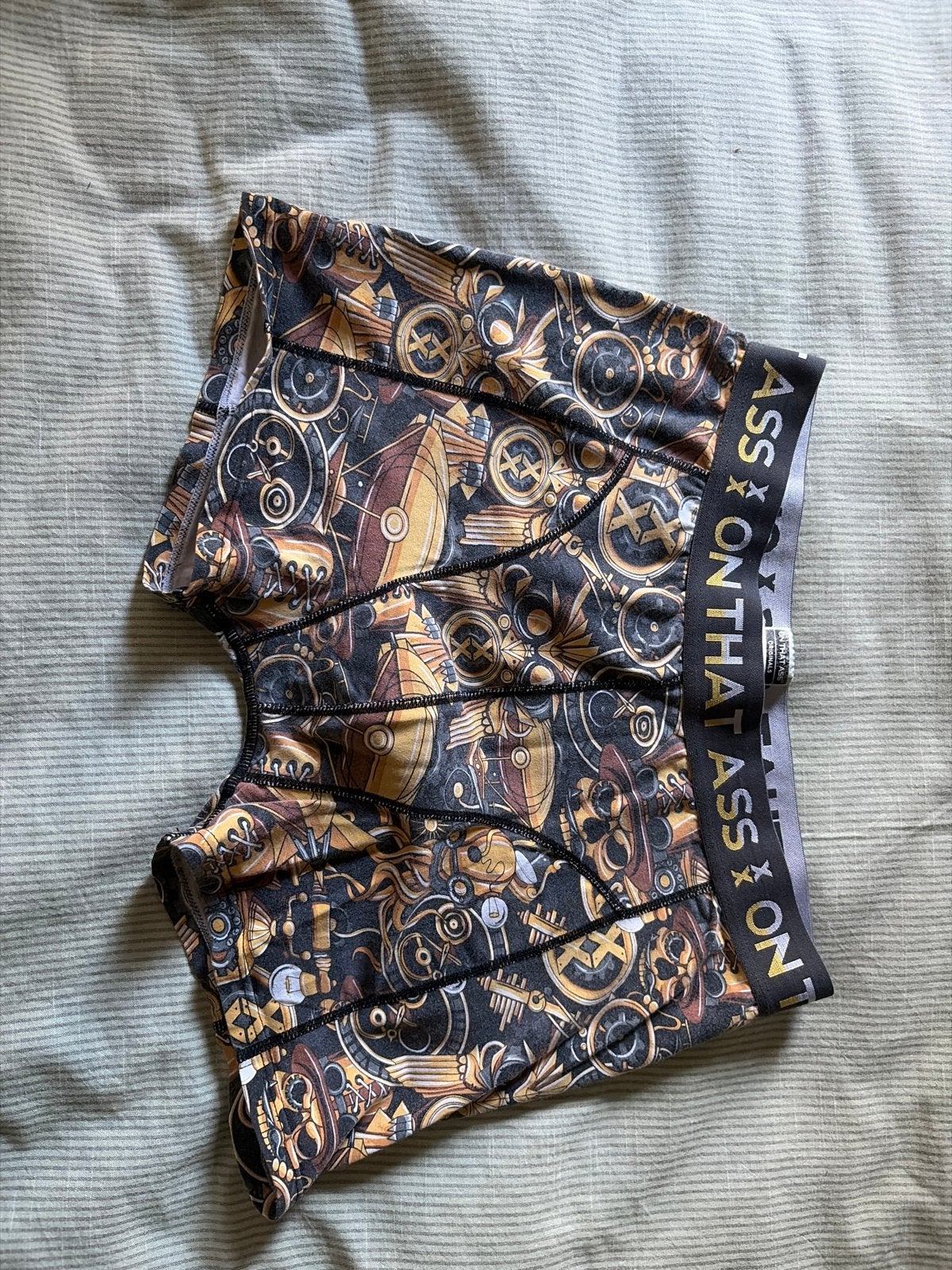On That Ass Boxer Steampunk Design unused Large, Kleding | Heren, Ophalen of Verzenden, Meerkleurig, Boxer