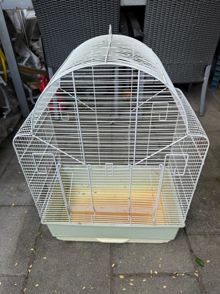 Vogelkooi, Dieren en Toebehoren, Vogels | Hokken en Kooien, Ophalen, Gebruikt, Aluminium, Vogelkooi