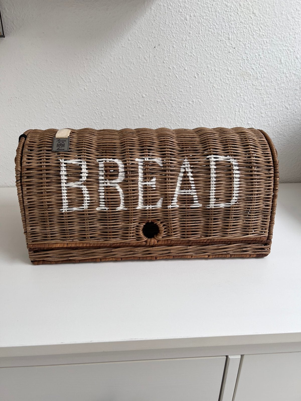 Rivièra Maison broodmand rustic rattan., Huis en Inrichting, Mand, Rond, Ophalen of Verzenden, Zo goed als nieuw